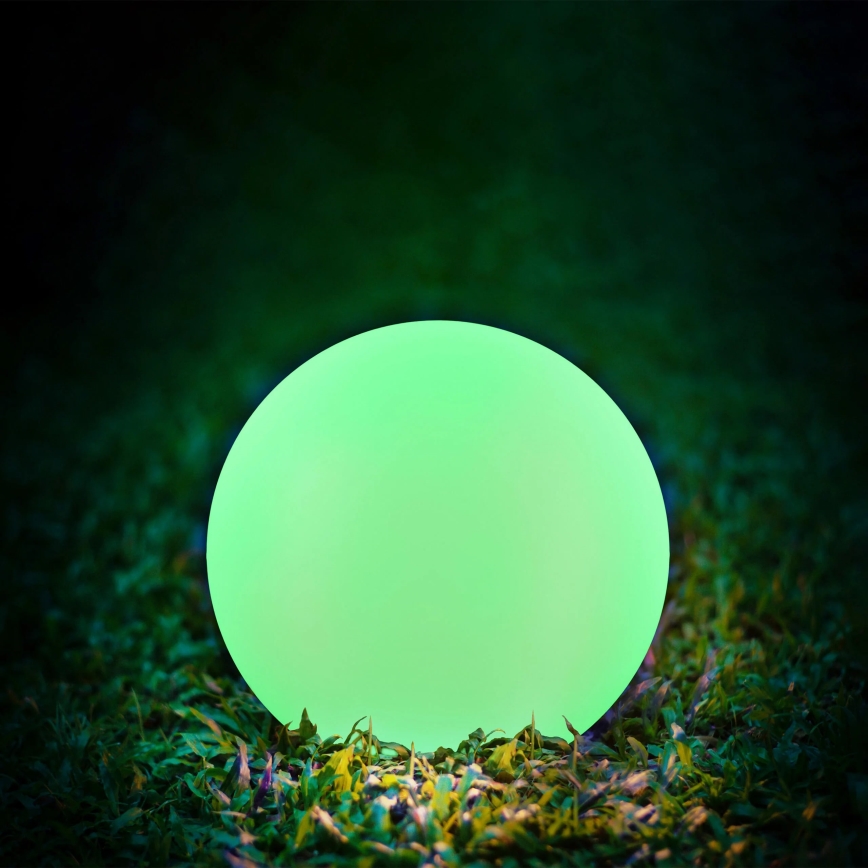 LED RGBW Solární lampa BALL LED/3,2V 500 mAh pr. 20 cm IP65 + dálkové ovládání
