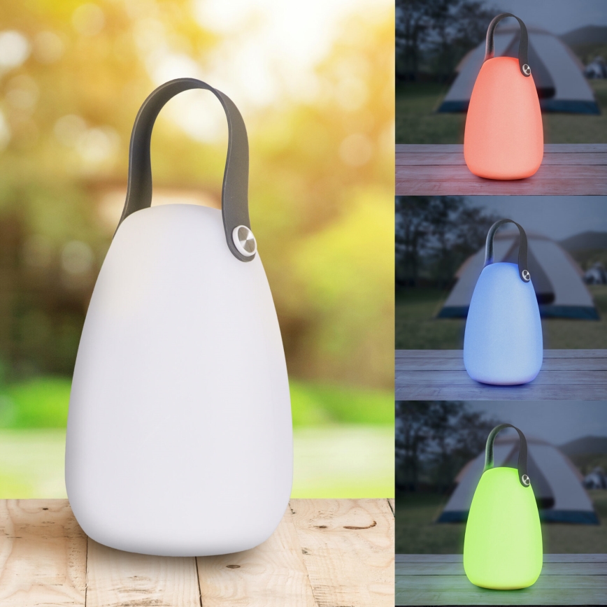 LED RGBW Solární svítidlo CANARIA LED/2W/1,2V 400 mAh IP44 bílá