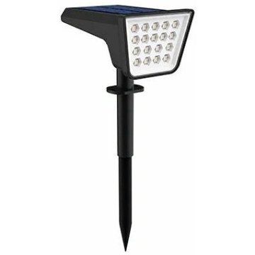 LED RGBW Solární svítidlo se senzorem LED/3,7V IP54 1200 mAh černá