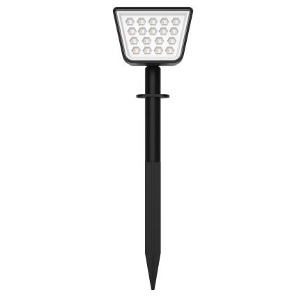 LED RGBW Solární svítidlo se senzorem LED/3,7V IP54 1200 mAh černá