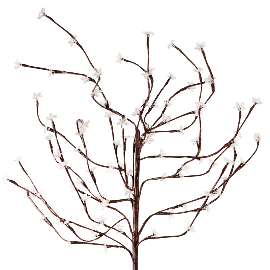 LED RGBW Solární svítidlo TREE LED/0,1W/1,2V 600 mAh IP44 hnědá