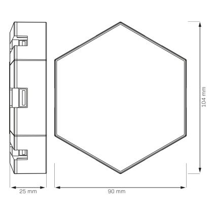 SADA 9x LED RGBW Stmívatelné nástěnné dekorační svítidlo MAYA LED/1W/230V + dálkové ovládání