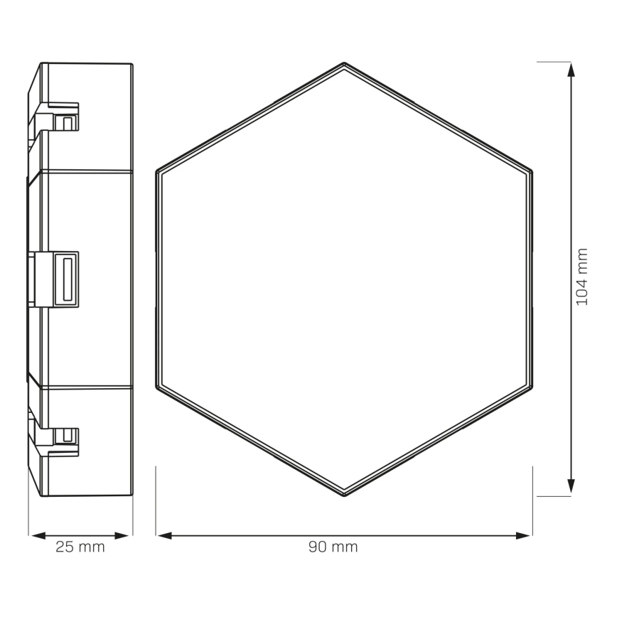 SADA 9x LED RGBW Stmívatelné nástěnné dekorační svítidlo MAYA LED/1W/230V + dálkové ovládání