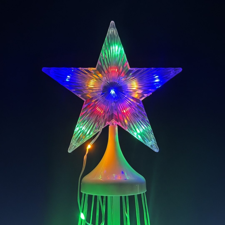 LED RGBW Stmívatelná venkovní vánoční dekorace LED/4W/230V 180 cm IP44 stromek + dálkové ovládání