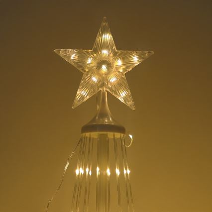 LED RGBW Stmívatelná venkovní vánoční dekorace LED/4W/230V 180 cm IP44 stromek + dálkové ovládání