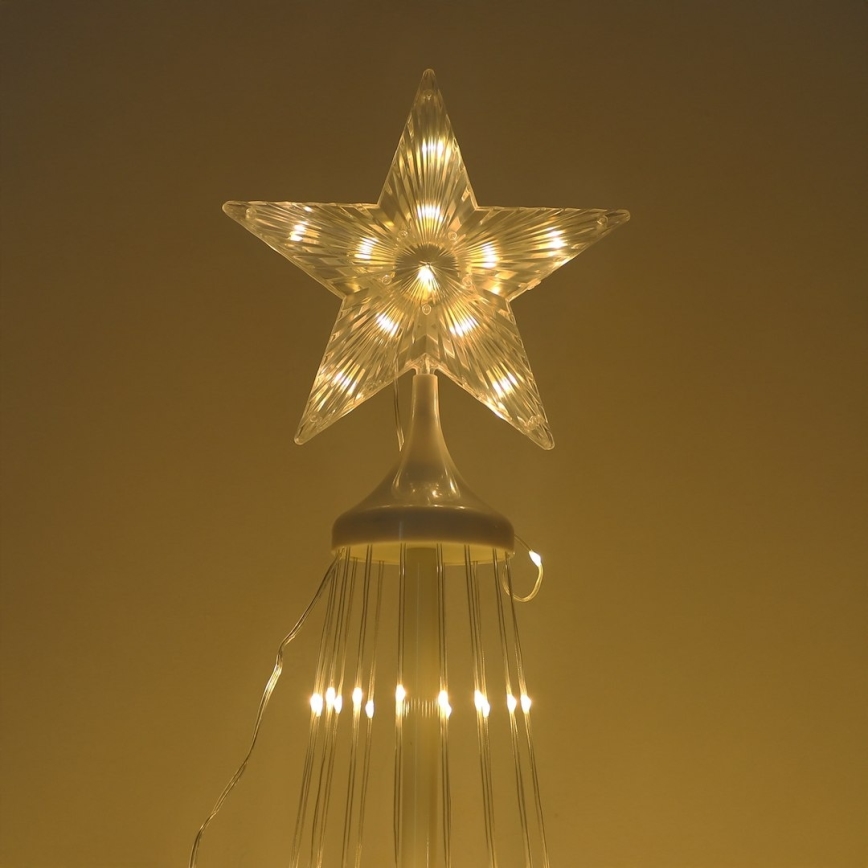 LED RGBW Stmívatelná venkovní vánoční dekorace LED/4W/230V 180 cm IP44 stromek + dálkové ovládání