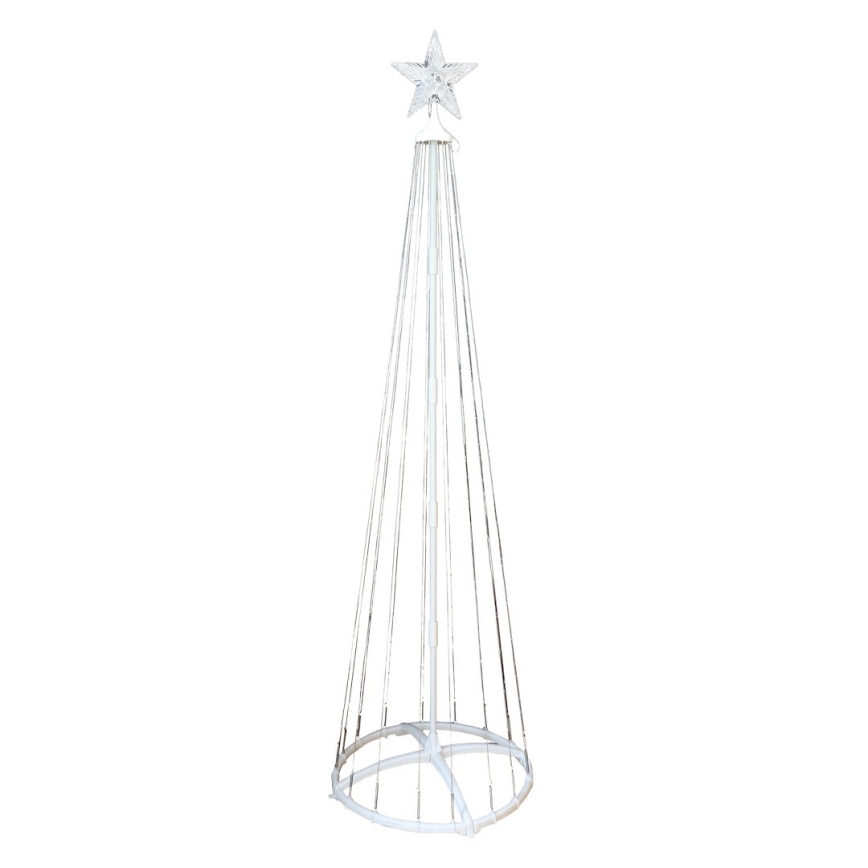 LED RGBW Stmívatelná venkovní vánoční dekorace LED/4W/230V 180 cm IP44 stromek + dálkové ovládání