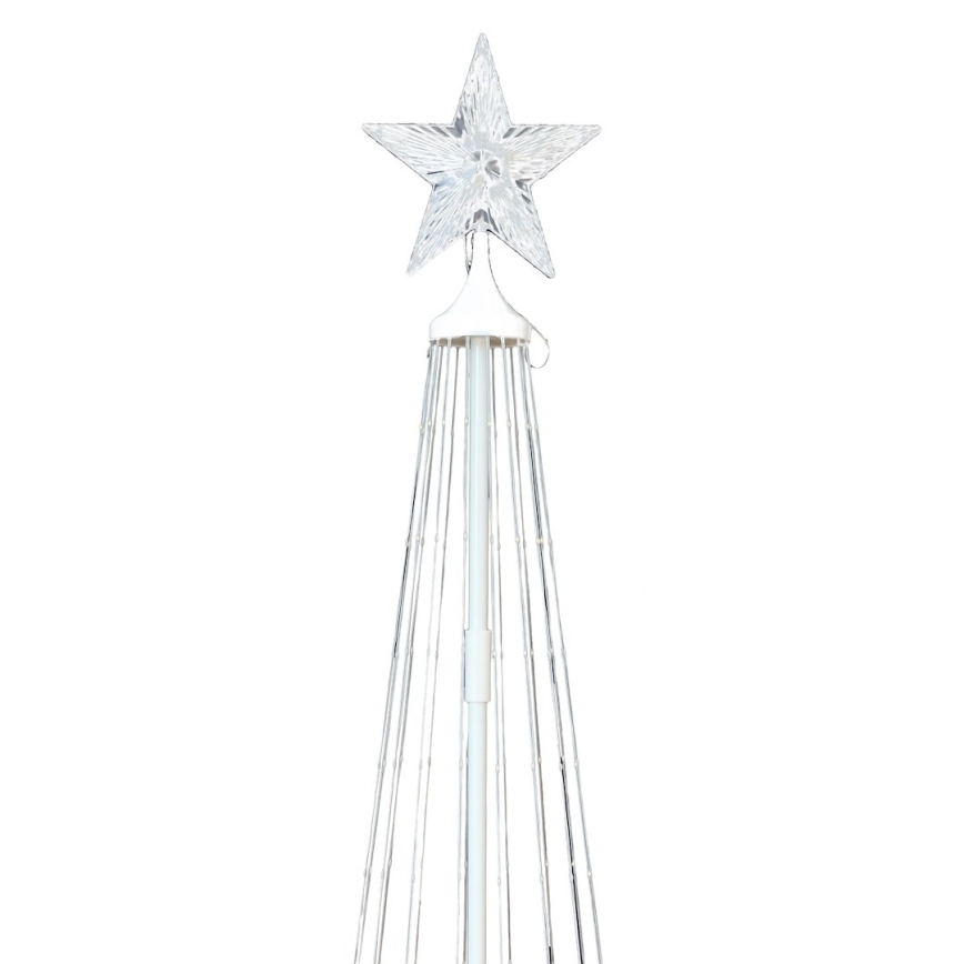 LED RGBW Stmívatelná venkovní vánoční dekorace LED/4W/230V 180 cm IP44 stromek + dálkové ovládání