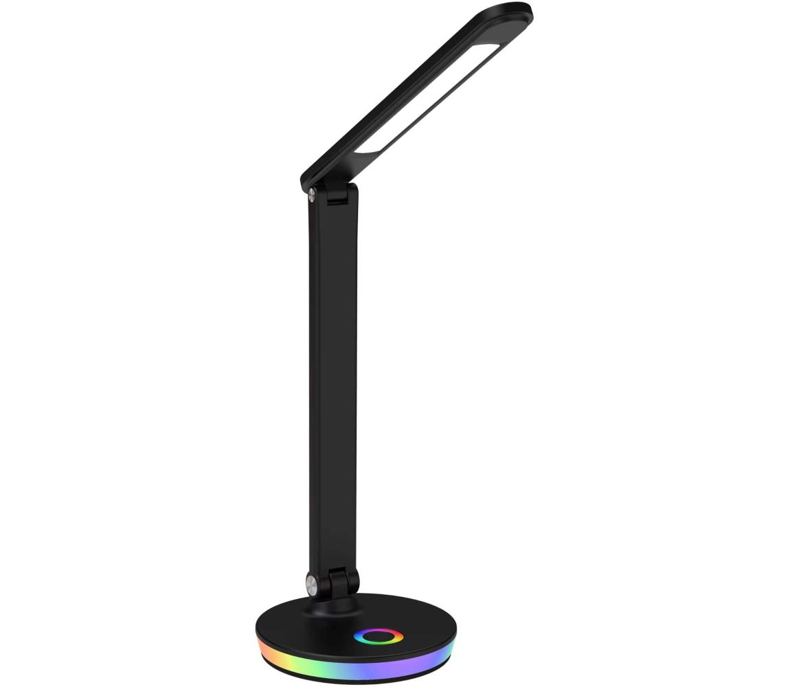 Polux LED RGBW Stmívatelná dotyková stolní lampa NEPTUN LED/7W/230V černá SA1934