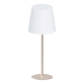 LED RGBW Stmívatelná dotyková venkovní stolní lampa LUCIA LED/2W/5V 1800/2700/6500K 3600 mAh IP44 béžová