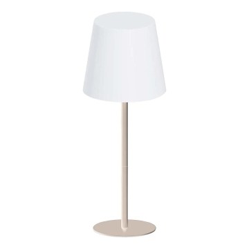LED RGBW Stmívatelná dotyková venkovní stolní lampa LUCIA LED/2W/5V 1800/2700/6500K 3600 mAh IP44 béžová