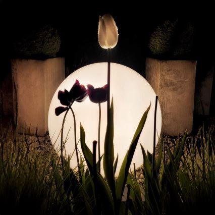 LED RGBW Stmívatelná venkovní lampa GLOBO 1xE27/9W/230V 2700-6500K pr. 30 cm IP44 Wi-Fi