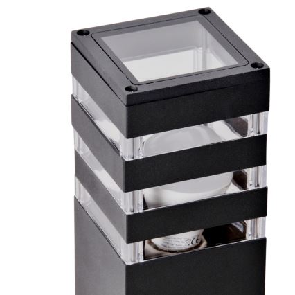 LED RGBW Stmívatelná venkovní lampa TEKSAS 1xE27/12W/230V 2700-6500K Wi-Fi 44 cm IP44 antracit