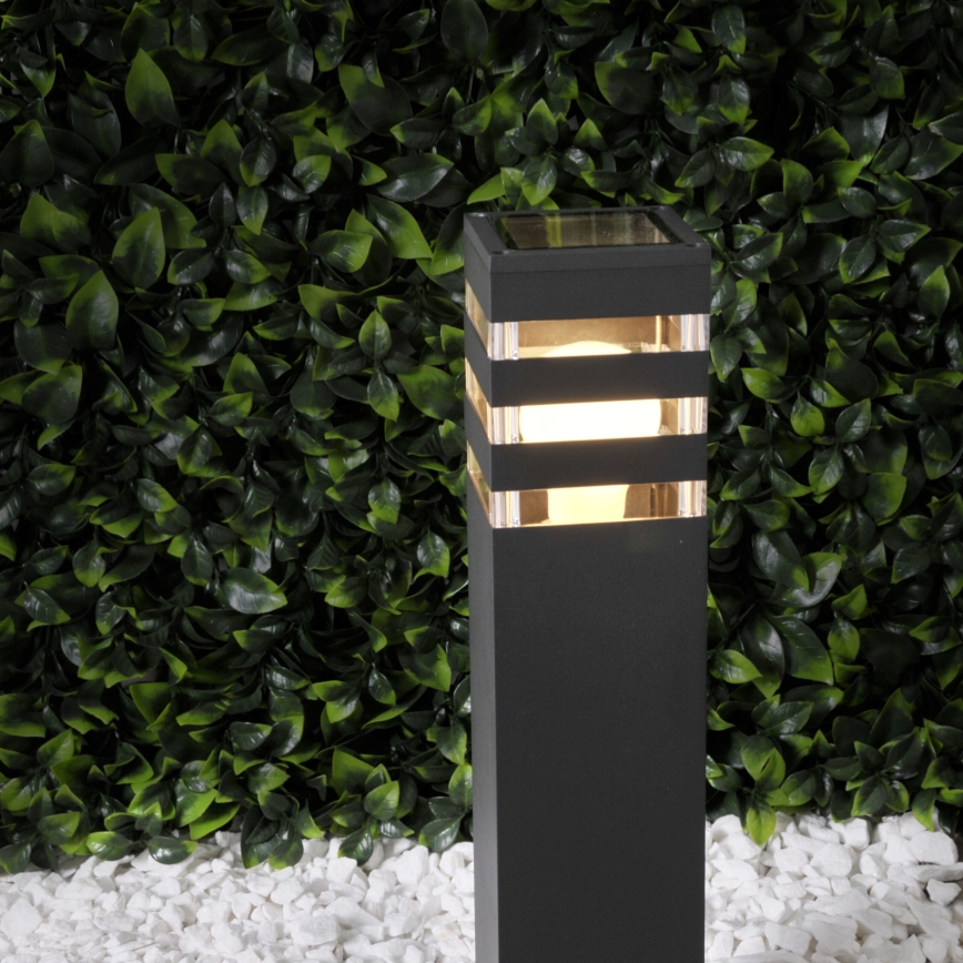 LED RGBW Stmívatelná venkovní lampa TEKSAS 1xE27/9W/230V 2700-6500K Wi-Fi 44 cm IP44 antracit