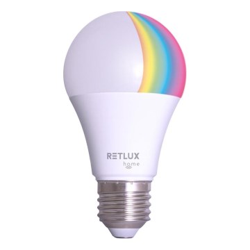 LED RGBW Stmívatelná žárovka A60 E27/9W/230V 2700-6500K Wi-Fi Tuya