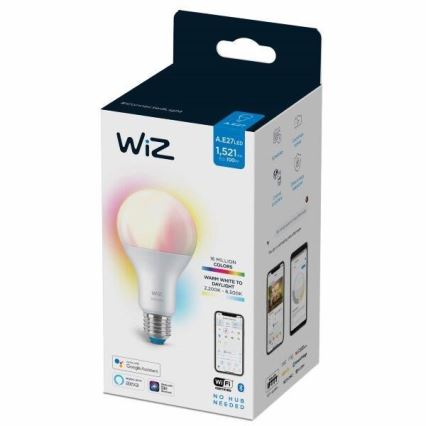 LED RGBW Stmívatelná žárovka A67 E27/13W/230V 2200-6500K CRI 90 Wi-Fi -WiZ