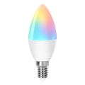 LED RGBW Stmívatelná žárovka C37 E14/4,9W/230V 2700-6500K - Aigostar