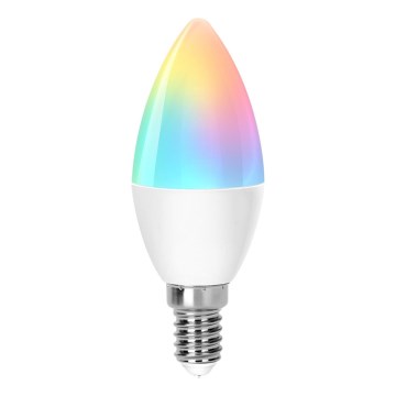 LED RGBW Stmívatelná žárovka C37 E14/6,5W/230V 2700-6500K - Aigostar