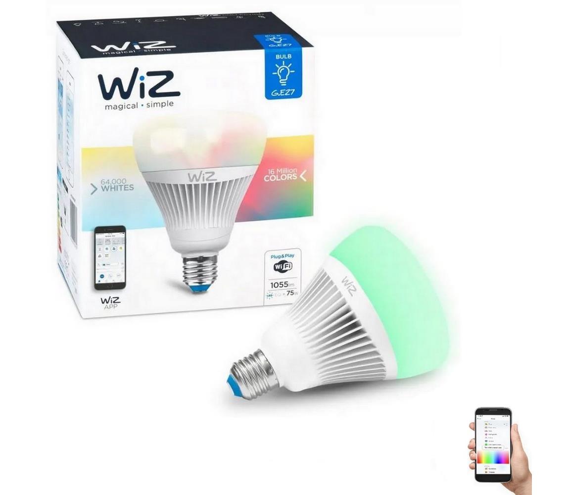 WiZ LED RGBW Stmívatelná žárovka E27/15,5W/230V 2200-6500K Wi-Fi - WiZ WI0107