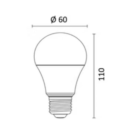 LED RGBW Stmívatelná žárovka E27/8,5W/230V 3000-6500K Wi-Fi - Reality