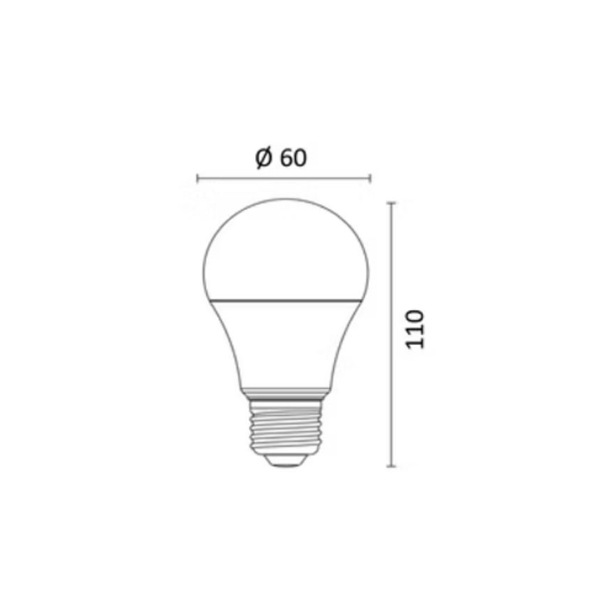 LED RGBW Stmívatelná žárovka E27/8,5W/230V 3000-6500K Wi-Fi - Reality