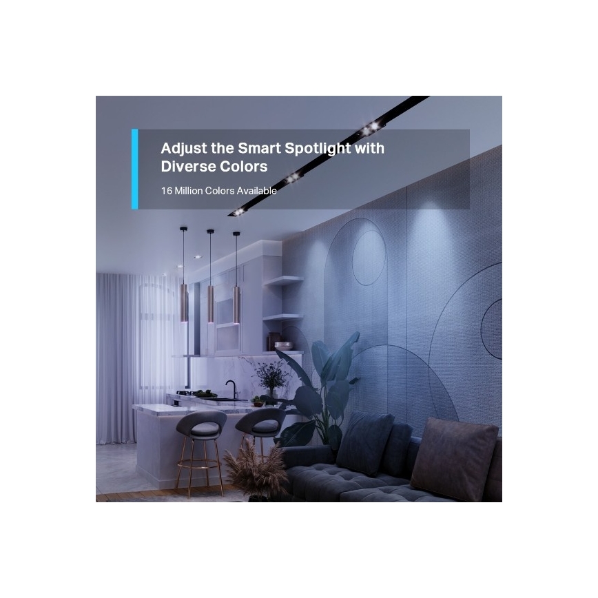 LED RGBW Stmívatelná žárovka GU10/3,7W/230V 2200-6500K Wi-Fi - TP-Link