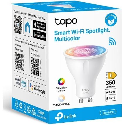 LED RGBW Stmívatelná žárovka GU10/3,7W/230V 2200-6500K Wi-Fi - TP-Link
