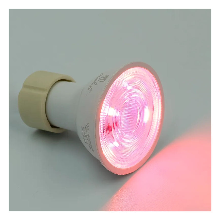LED RGBW Stmívatelná žárovka GU10/4,5W/230V 2700-6500K Wi-Fi Tuya