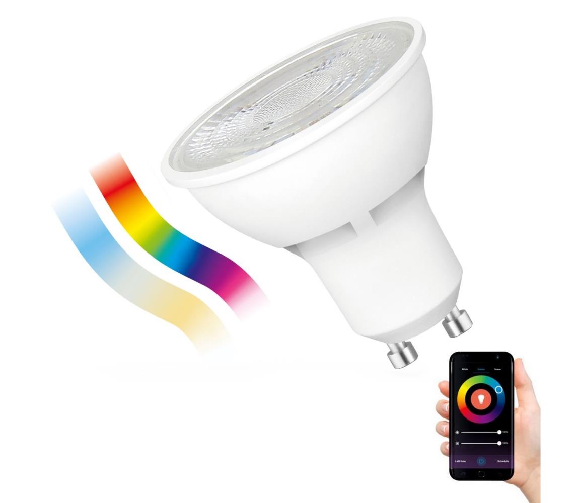 Wojnarowscy LED RGBW Stmívatelná žárovka GU10/4,5W/230V 2700-6500K Wi-Fi Tuya WJ0455