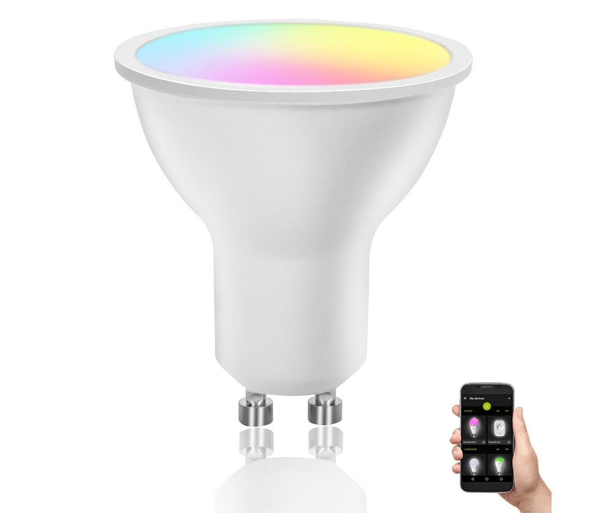  B.V. LED RGBW Stmívatelná žárovka GU10/6,5W/230V 2700-6500K Wi-Fi -  