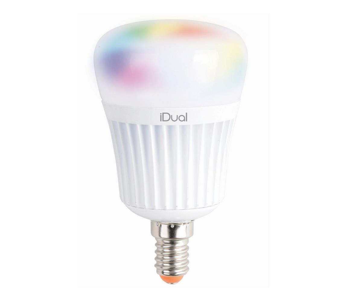 Výrobce po 1 ks LED RGBW Stmívatelná žárovka iDual E14/7W/230V 2200-6500K Wi-Fi W3443