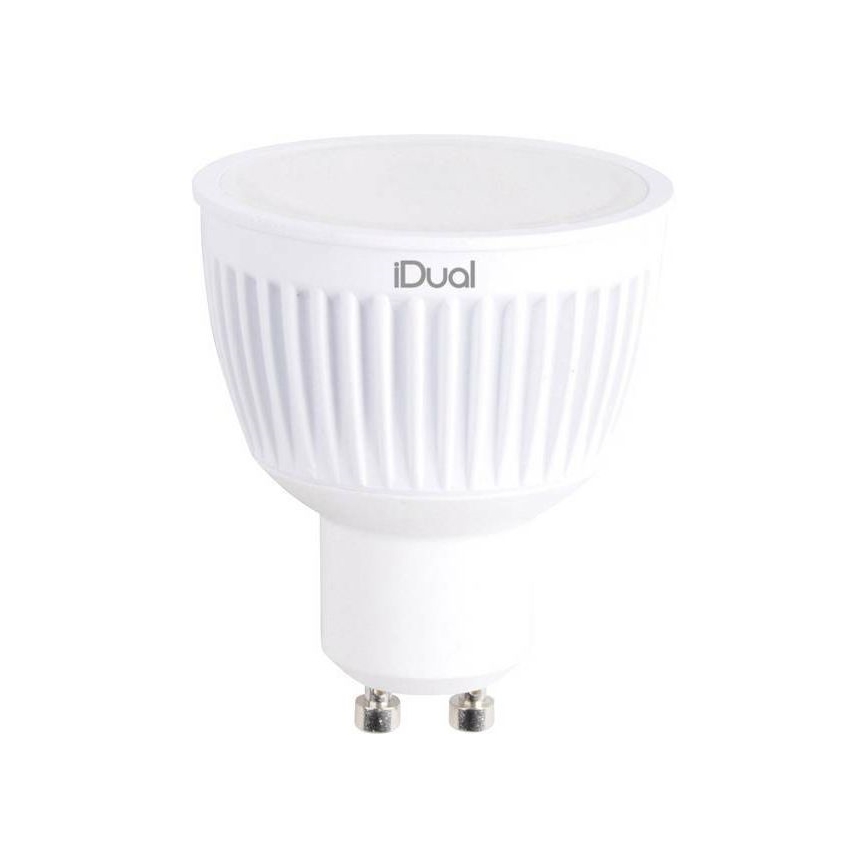LED RGBW Stmívatelná žárovka iDual GU10/7W/230V 2200-6500K