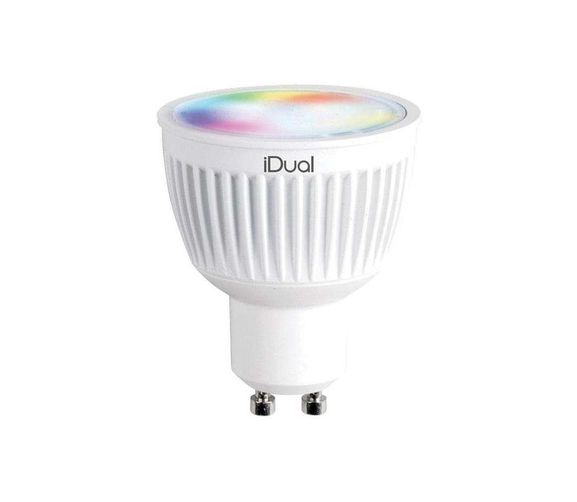 Výrobce po 1 ks LED RGBW Stmívatelná žárovka iDual GU10/7W/230V 2200-6500K Wi-Fi W3444