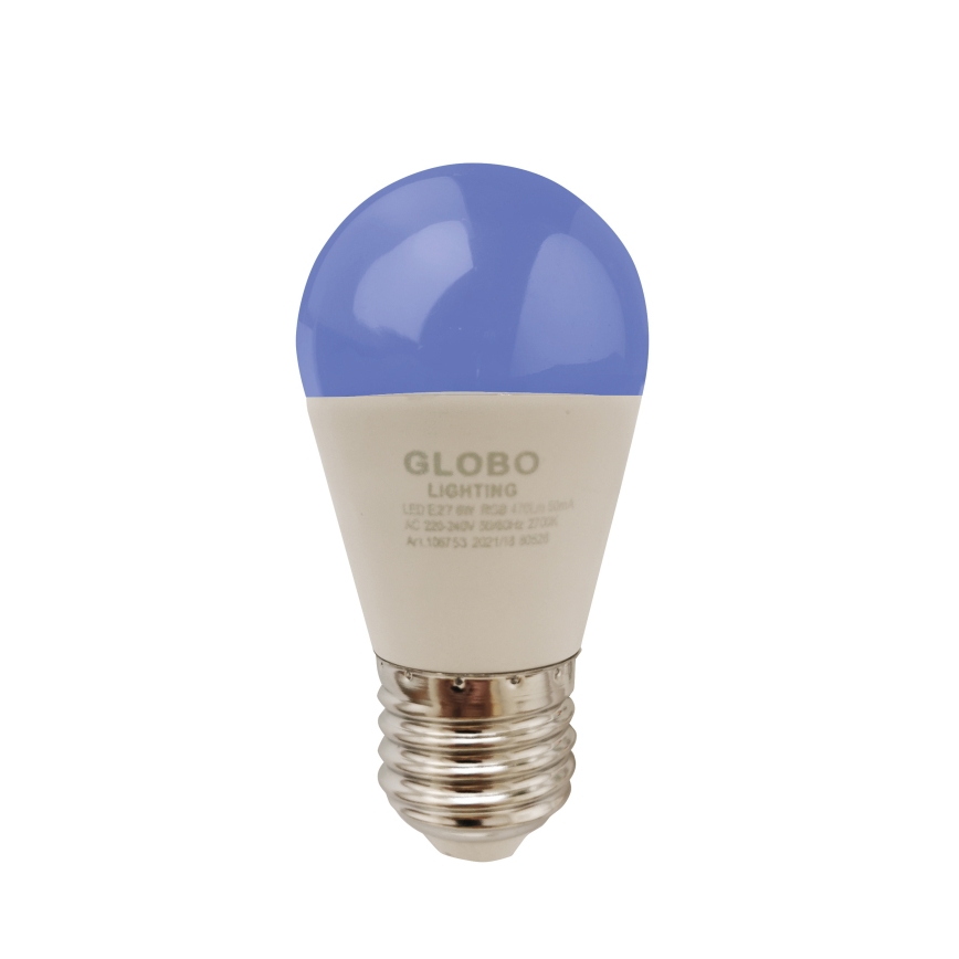 LED RGBW Stmívatelná žárovka E27/6W/230V 3000K + dálkové ovládání - Globo