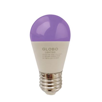 LED RGBW Stmívatelná žárovka E27/6W/230V 3000K + dálkové ovládání - Globo