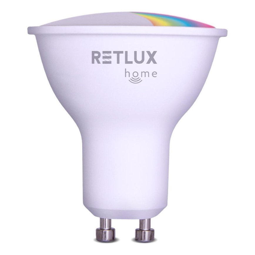 LED RGBW Stmívatelná žárovka MR16 GU10/4,5W/230V 2700-6500K Wi-Fi Tuya