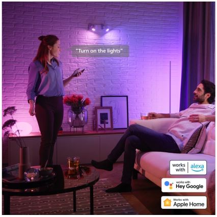 LED RGBW Stmívatelná žárovka Philips Hue White And Color Ambiance GU5,3/MR16/6,3W/12V 2000-6500K