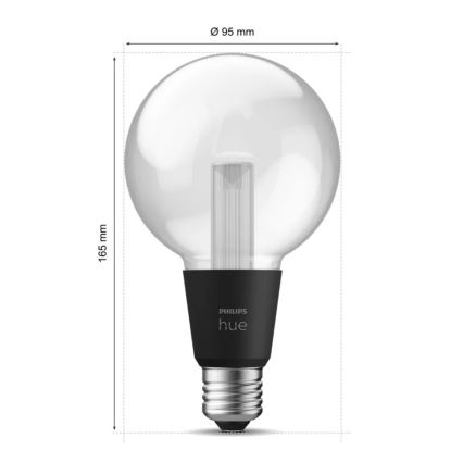 LED RGBW Stmívatelná žárovka Philips Hue White And Color Ambiance E27/6,8W/230V 2000-6500K