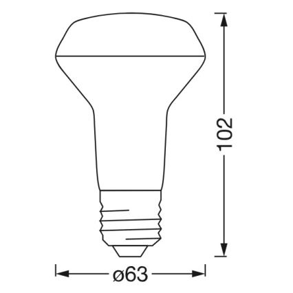 LED RGBW Stmívatelná reflektorová žárovka SMART+ R63 E27/4,7W/230V 2700-6500K Wi-Fi - Ledvance