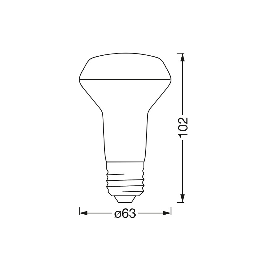 LED RGBW Stmívatelná reflektorová žárovka SMART+ R63 E27/4,7W/230V 2700-6500K Wi-Fi - Ledvance