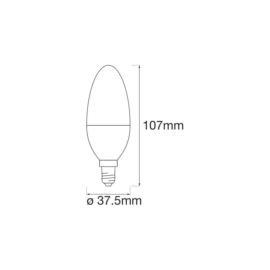 LED RGBW Stmívatelná žárovka SMART+ E14/5W/230V 2700K-6500K Wi-Fi - Ledvance