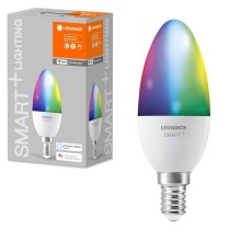 LED RGBW Stmívatelná žárovka SMART+ E14/5W/230V 2700K-6500K Wi-Fi - Ledvance