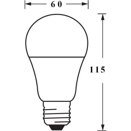 LED RGBW Stmívatelná žárovka SMART+ E27/9W/230V 2700K-6500K Wi-Fi - Ledvance