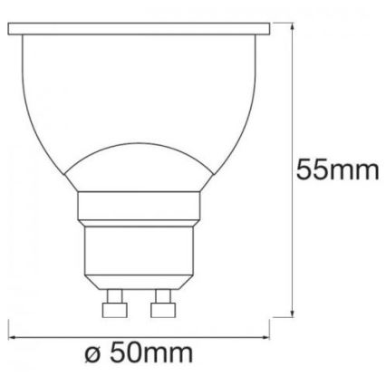 LED RGBW Stmívatelná žárovka SMART+ GU10/5W/230V 2700K-6500K Wi-Fi - Ledvance