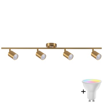 LED RGBW Stmívatelné bodové svítidlo GOLDI 4xGU10/6,5W/230V 2700-6500K Wi-Fi zlatá