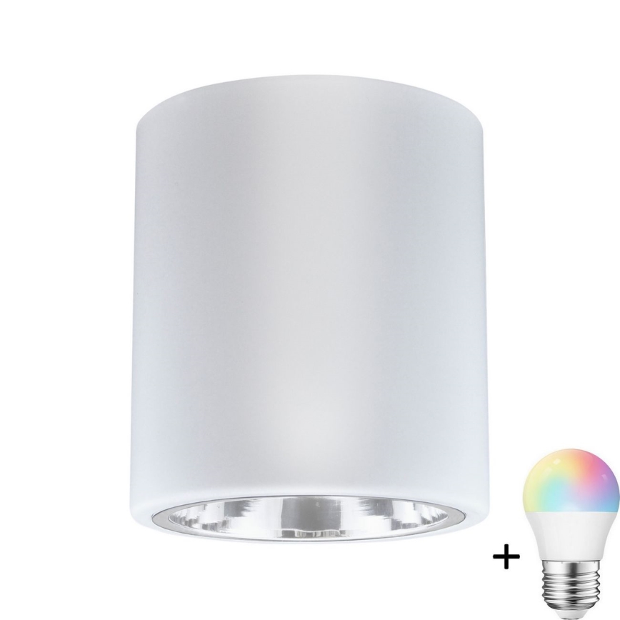 LED RGBW Stmívatelné bodové svítidlo JUPITER 1xE27/6,5W/230V 2700-6500K Wi-Fi pr. 13 cm bílá
