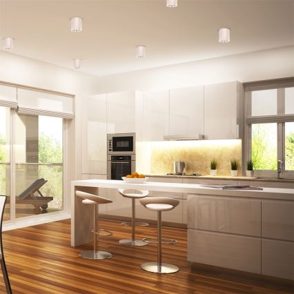 LED RGBW Stmívatelné bodové svítidlo JUPITER 1xE27/6,5W/230V 2700-6500K Wi-Fi pr. 13 cm bílá