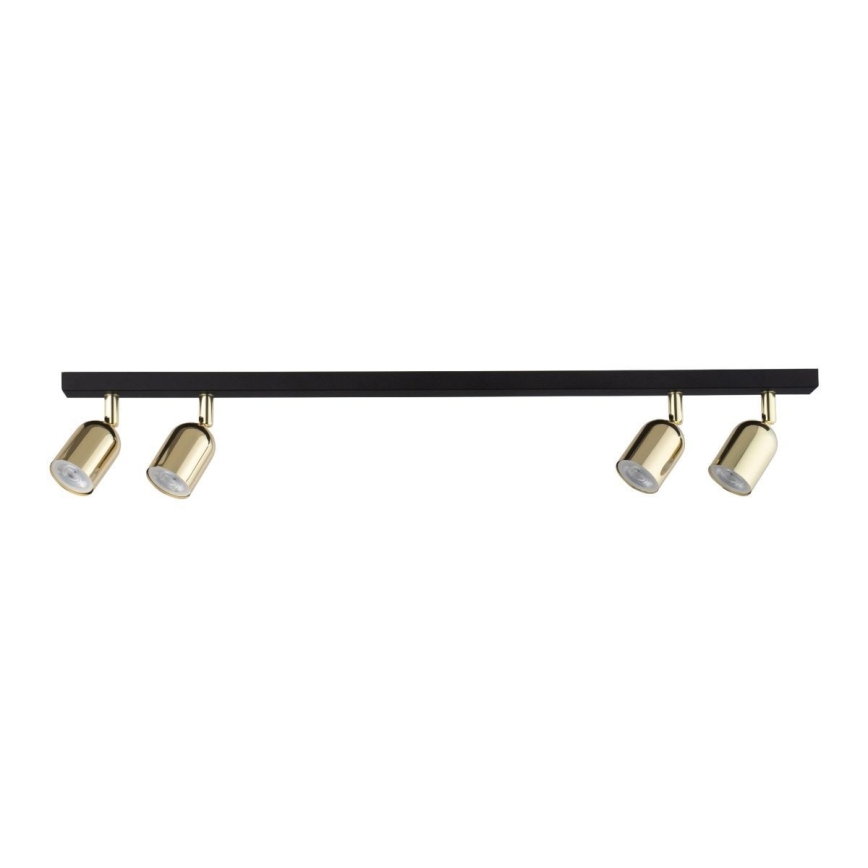 LED RGBW Stmívatelné bodové svítidlo TOP 4xGU10/6,5W/230V 2700-6500K černá/zlatá