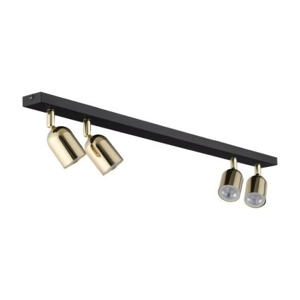 LED RGBW Stmívatelné bodové svítidlo TOP 4xGU10/6,5W/230V 2700-6500K černá/zlatá