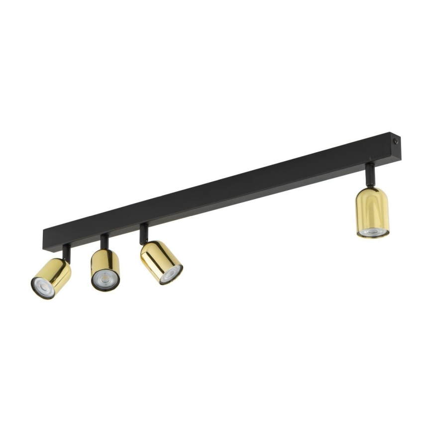 LED RGBW Stmívatelné bodové svítidlo TOP 4xGU10/6,5W/230V 2700-6500K černá/zlatá